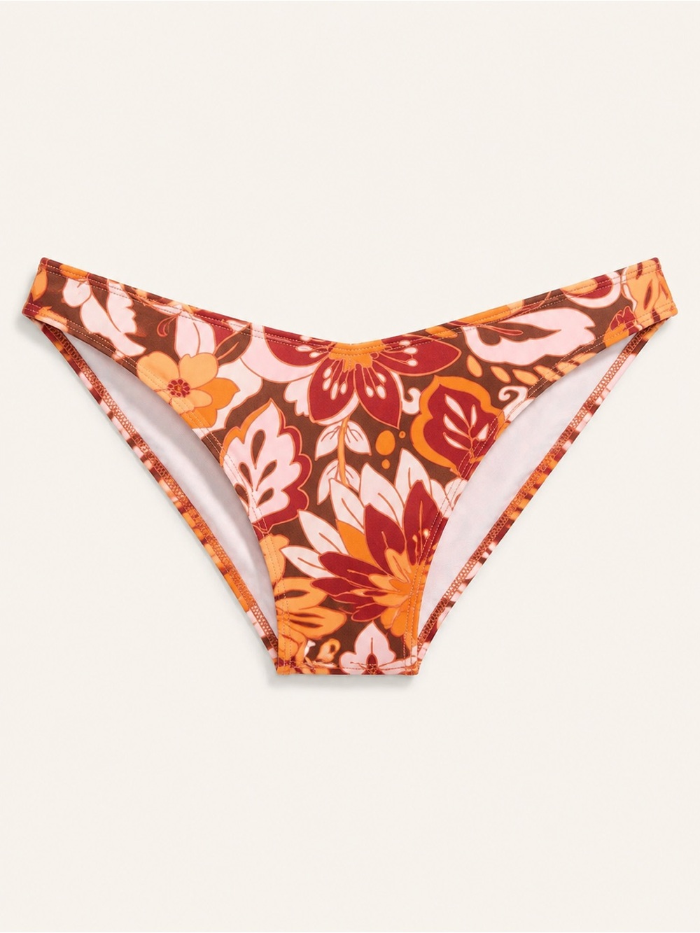 Wild Fable Floral Low Rise High Leg Cheeky Bikini Bottom M NWT